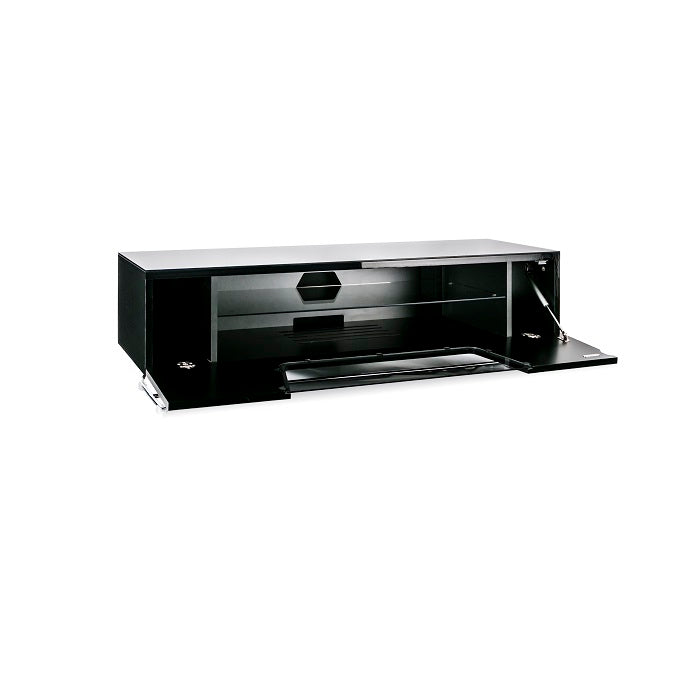 Alphason Chromium 2 TV Stand, 1200 Wide, Up to 55" TV's - Black - CRO2-1200CB-BLK