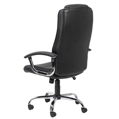 Alphason Home Office Chair Houston - Black Leather - AOC4201A-L-BK