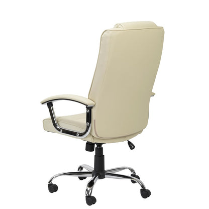 Alphason Home Office Chair Houston - Cream Leather - AOC4201A-L-CM