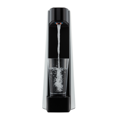 Carbon8 One touch Sparkling Water Dispenser - Silver - C8-01-AL