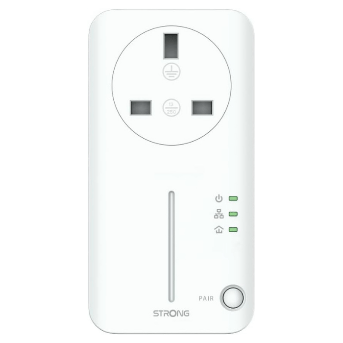 STRONG AV600 WI-FI Powerline Adapter Kit, Wi-Fi Booster/Hotspot/Extender, Plug and Play - POWERLWF600DUOUK