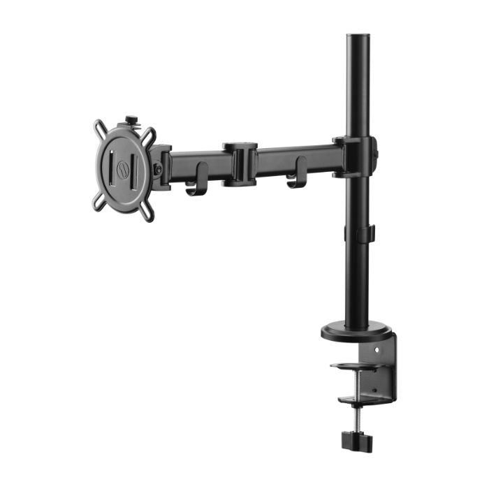 One For All Monitor Arm Smart Line Single, 13” to 32” monitors, 2 mounting options, Adjustable height, Black - DM2110