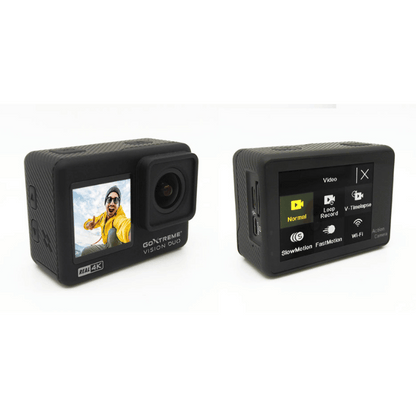 GoXtreme Vision DUO 4K Action Cam, Dual Display, Waterproof