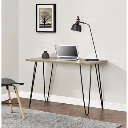 Owen Retro Home Office Desk - Rustic Oak - 9327333COMUK