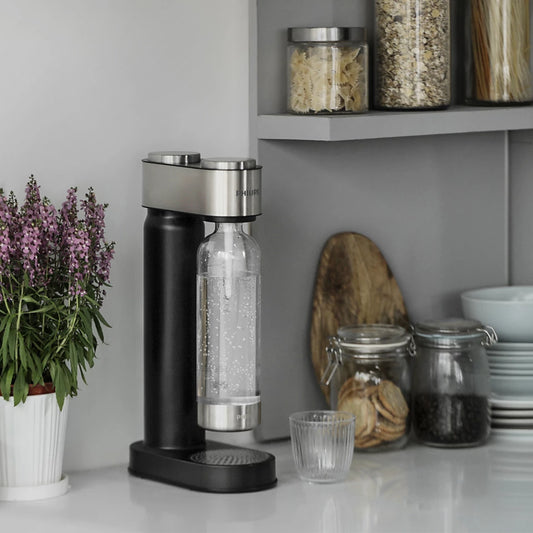 Philips GoZero Metal Soda Maker – 1L Bottle & CO₂ Cylinder Set