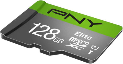 PNY Elite Micro Class 10 - SD 128GB adapter read up to 100 MB/s - P-SDU128V11100EL-GE