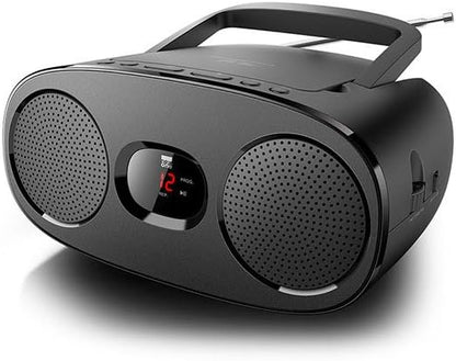 New One CD Boombox Radio Black - RD306