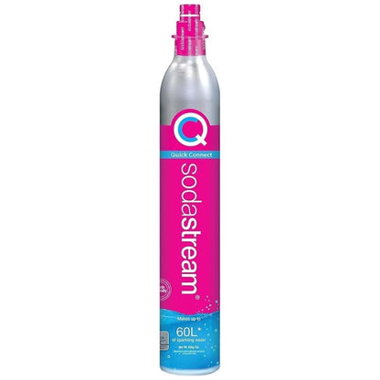 Sodastream CO2 Quick Connect Cylinder for Sparkling Water Maker, Makes 60 Litres, Compatible with Terra, Duo and Art, Pink - 1132120440