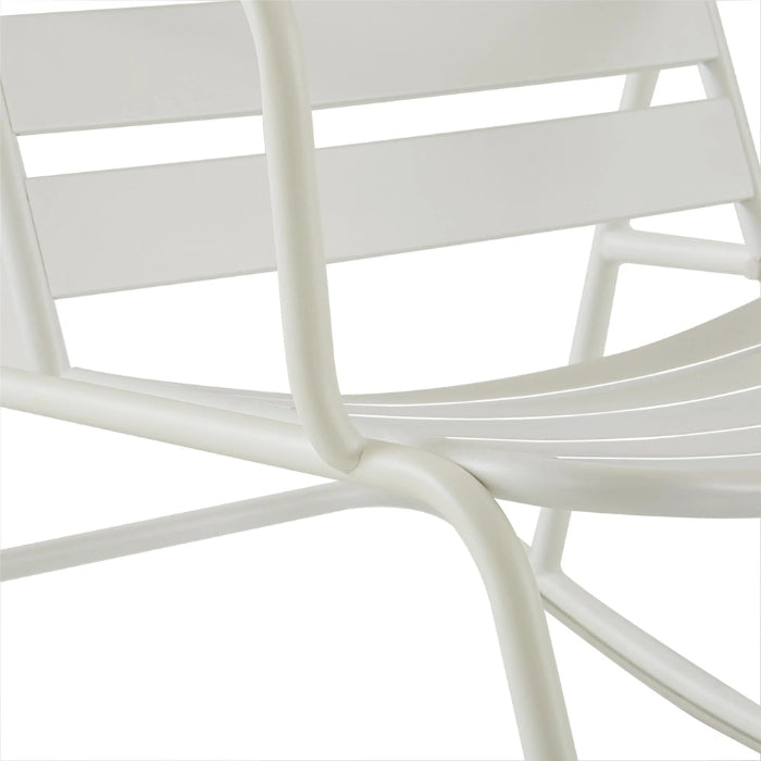 Roberta Outdoor/indoor Metal Rocking Chair - White