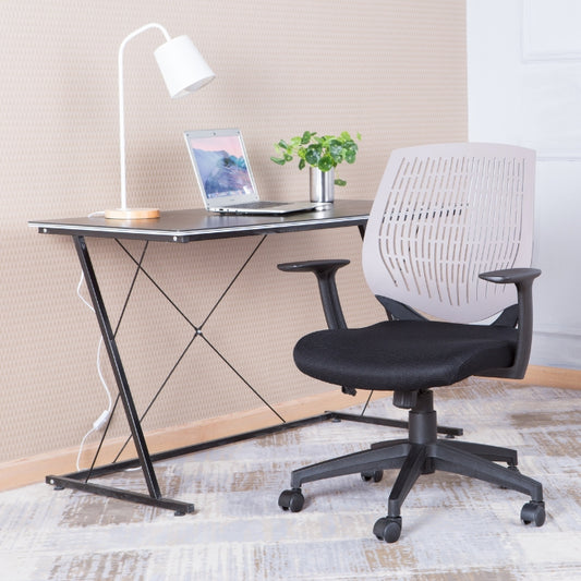 Alphason Malibu Chair - Grey with Adjustable Seat Height