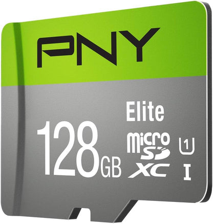 PNY Elite Micro Class 10 - SD 128GB adapter read up to 100 MB/s - P-SDU128V11100EL-GE