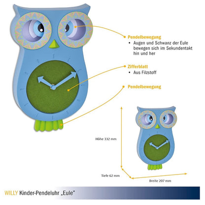 Kids clock - OWL - 60.3052.06