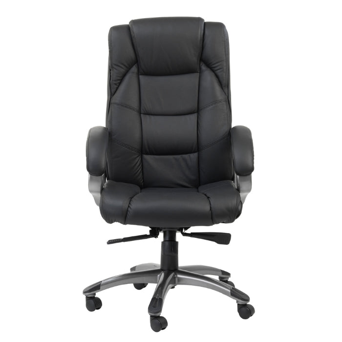 Alphason Mayfair High Back Executive Chair, Soft Leather - Black
