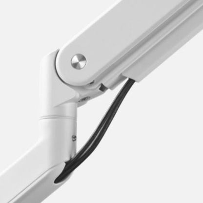 One For All Monitor Arm Solid Line Single, 13” to 35” monitors, cable management, Adjustable height,  White - DM4120