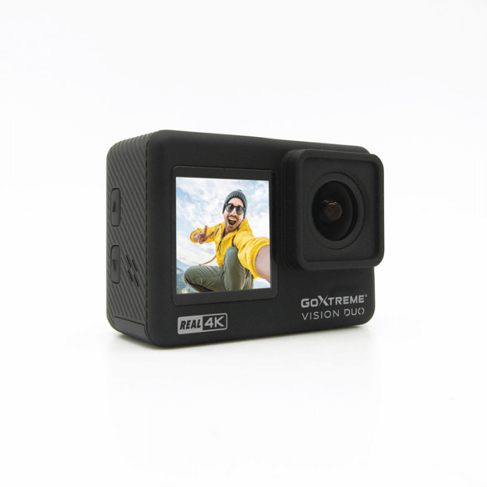 GoXtreme Vision DUO 4K Action Cam, Dual Display, Waterproof
