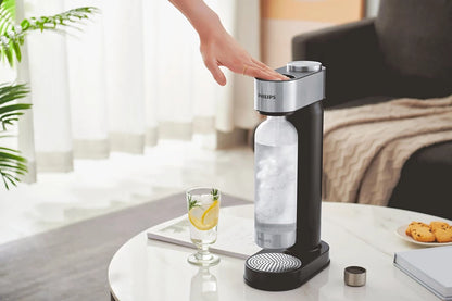 Philips Premium GoZero Soda maker,1 bottle,1 Cylinder - Metal - ADD4902BK/10