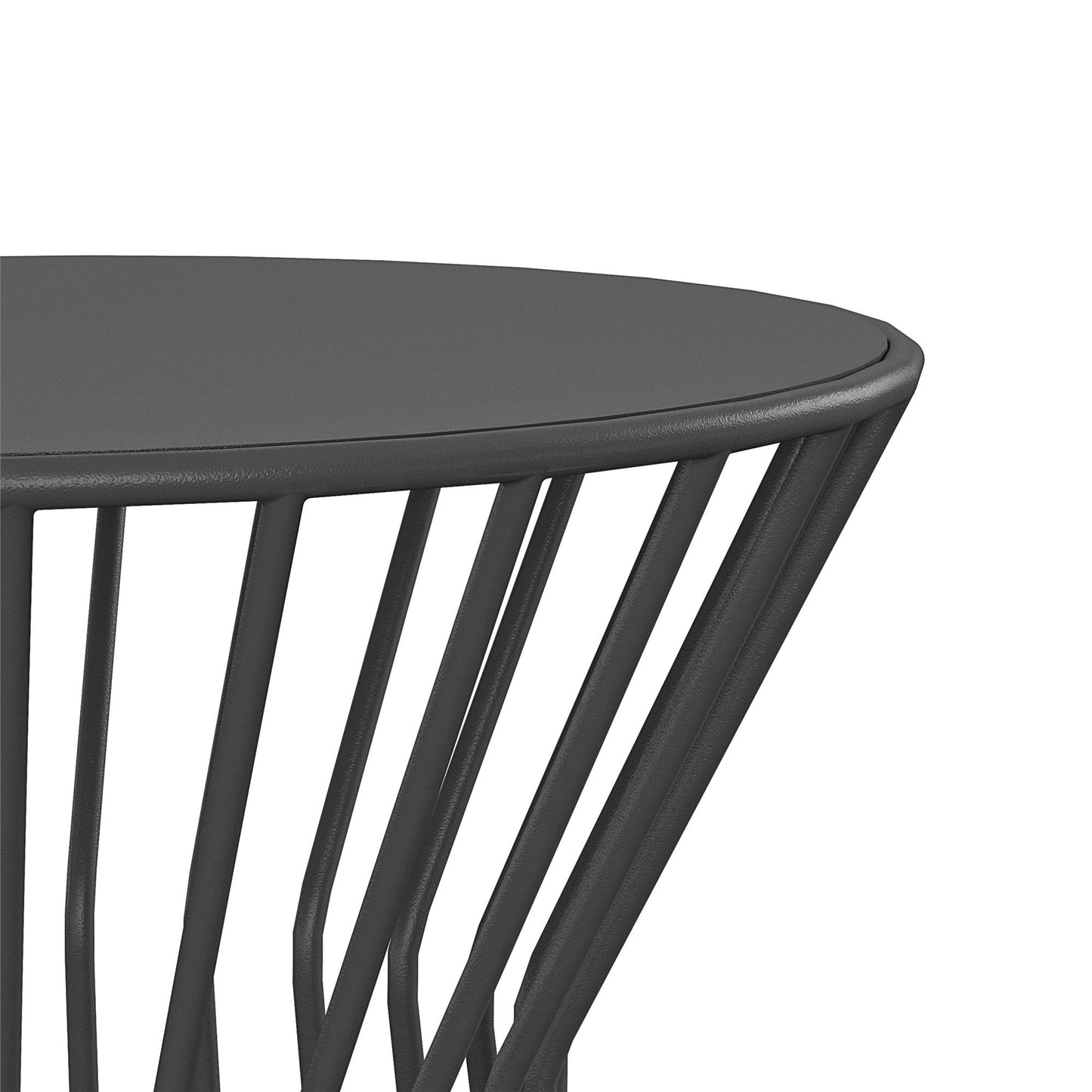 Novogratz Roberta Outdoor/indoor Metal Side Table - CHARCOAL GREY - 88068CHC1EUK