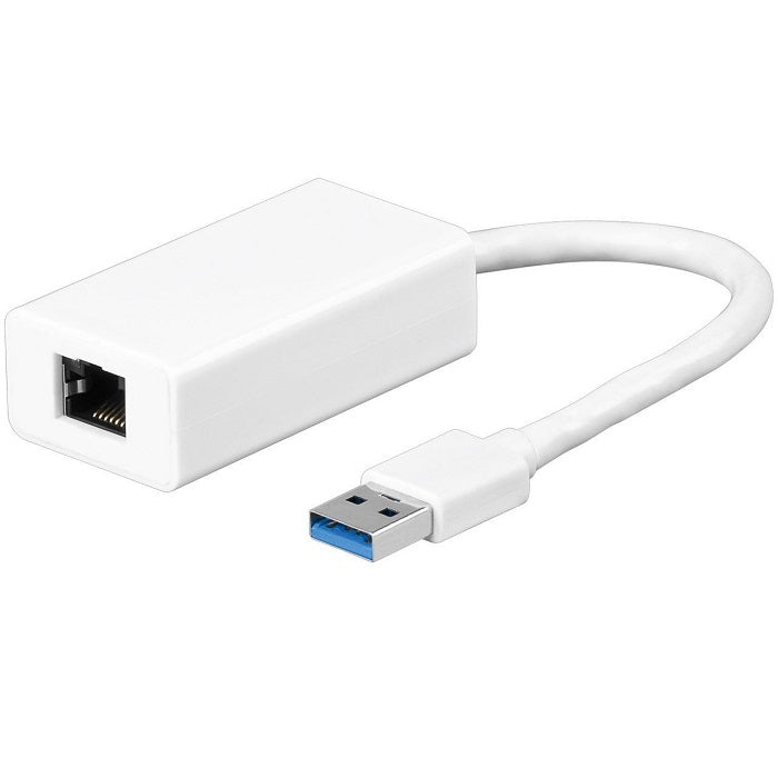 Goobay Network converter, USB 3.0 male to RJ45 female for a PC/MAC with USB to Network port - 95442