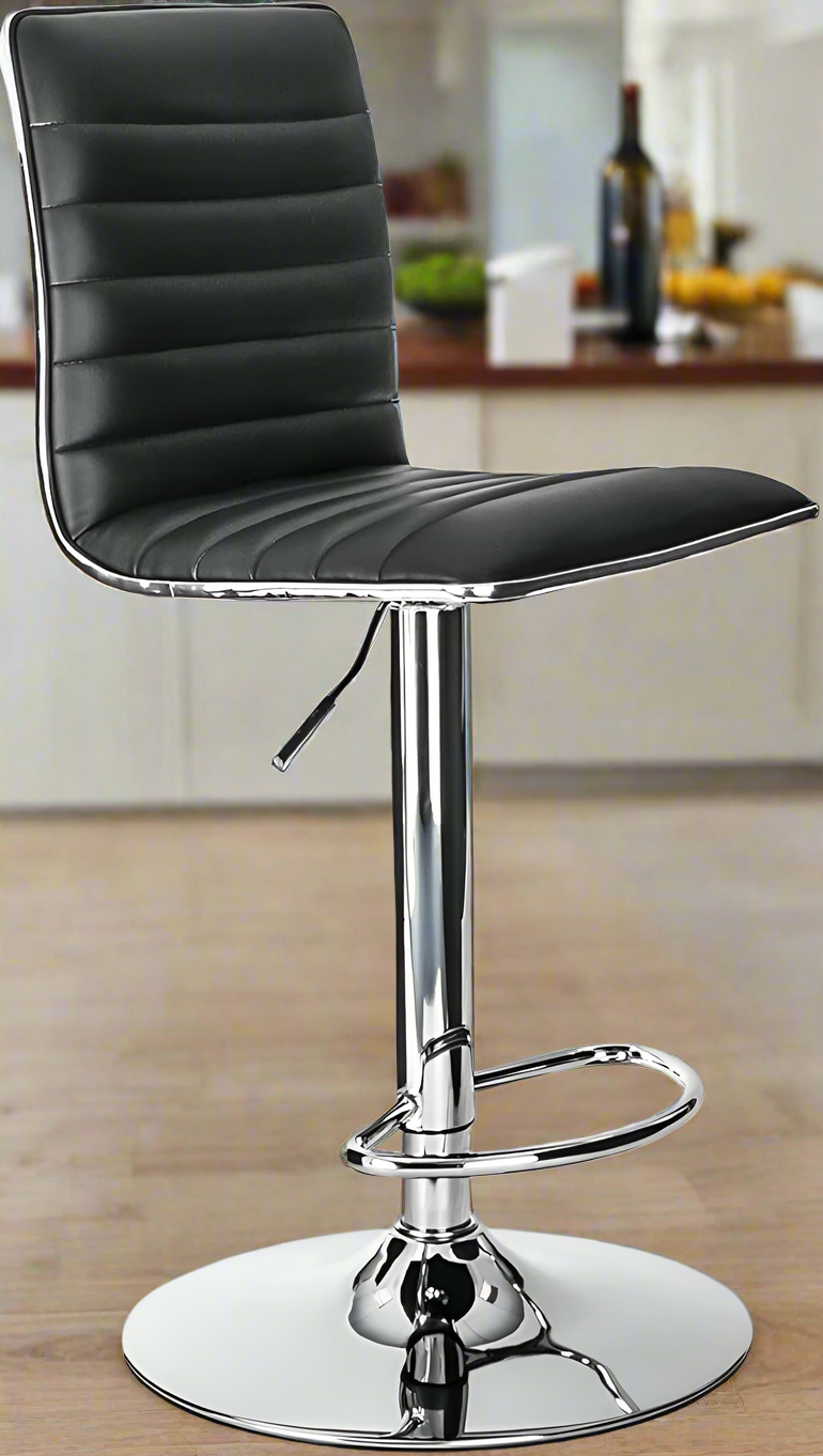 ALPHA Home Off Chair Colby Barstool BLACK - ABS1301-BLK