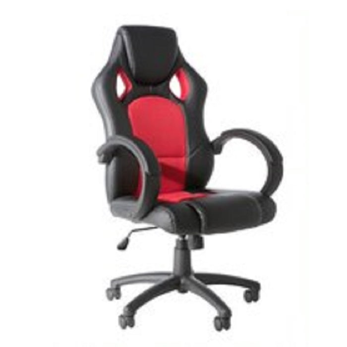 Alphason Vortex Leather Gaming Chair - Black and Red - AOC5006R