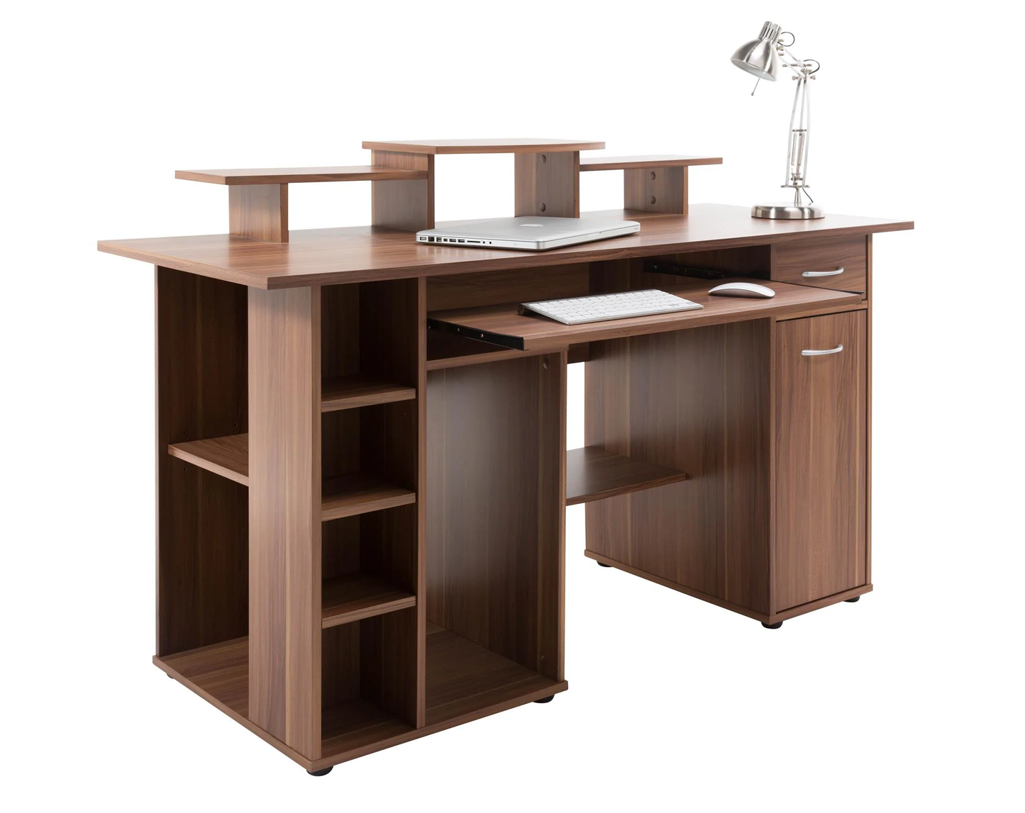 Alphason San Diego Walnut Computer Workstation - AW12004WAL