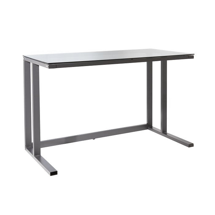 Alphason Air Desk with Smoked Glass Top - Black - AW53385