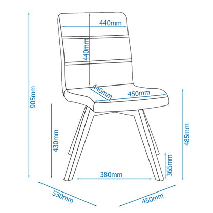 Alphason Athens Chair - Grey - AOC1735GRY