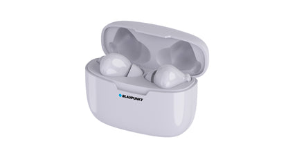 Blaupunkt  True Wireless Earbuds, Magnetic, Hands free, with charging case - White - BLP4958.112