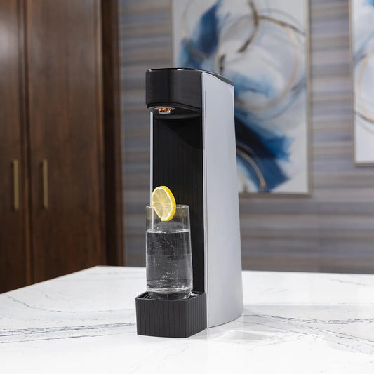 Carbon8 One touch Sparkling Water Dispenser - Silver - C8-01-AL