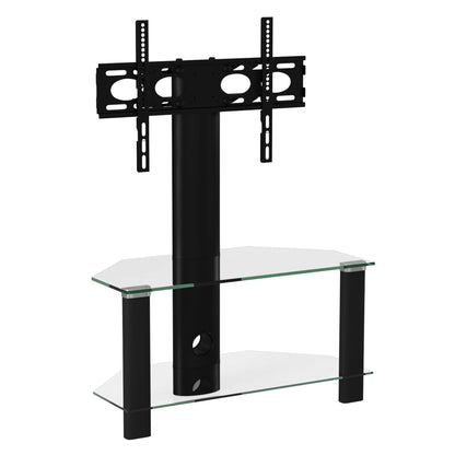 Alphason Century Cantilever Corner TV Stand, 800 Wide, Up to 55" TV's - Black - ADCEC800BLK