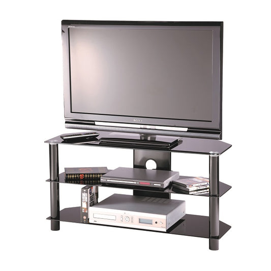 Alphason Essentials TV Stand, 1000 Wide , Up to 45" TV's - Black - ESS1000/3-BLK1/1