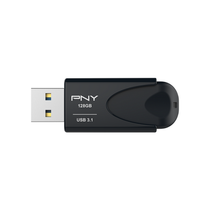 PNY USB Sliding USB 3.1 Design, read up to 80MB/s, write up to 20MB/s, 128GB - FD128ATT431KK-EF