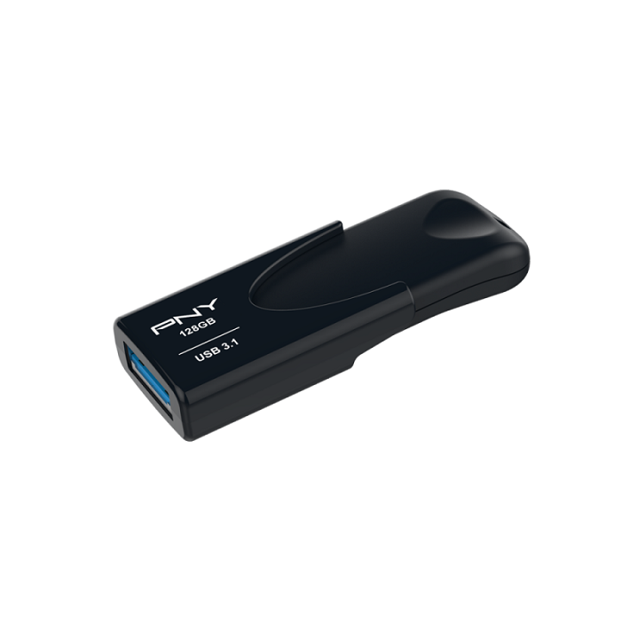 PNY USB Sliding USB 3.1 Design, read up to 80MB/s, write up to 20MB/s, 128GB - FD128ATT431KK-EF