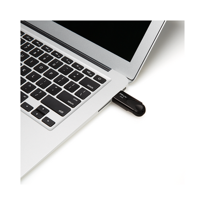 PNY USB 2.0 Sliding design - Black read up to 25 Mb/s, write up to 8 Mb/s, 64GB - FD64GATT4-EF