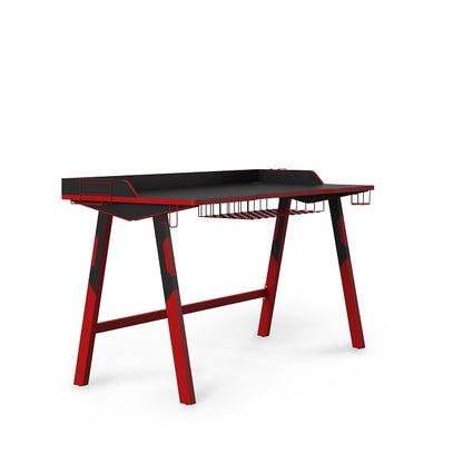 Fuego Gaming Desk - Black and Red - AW9230