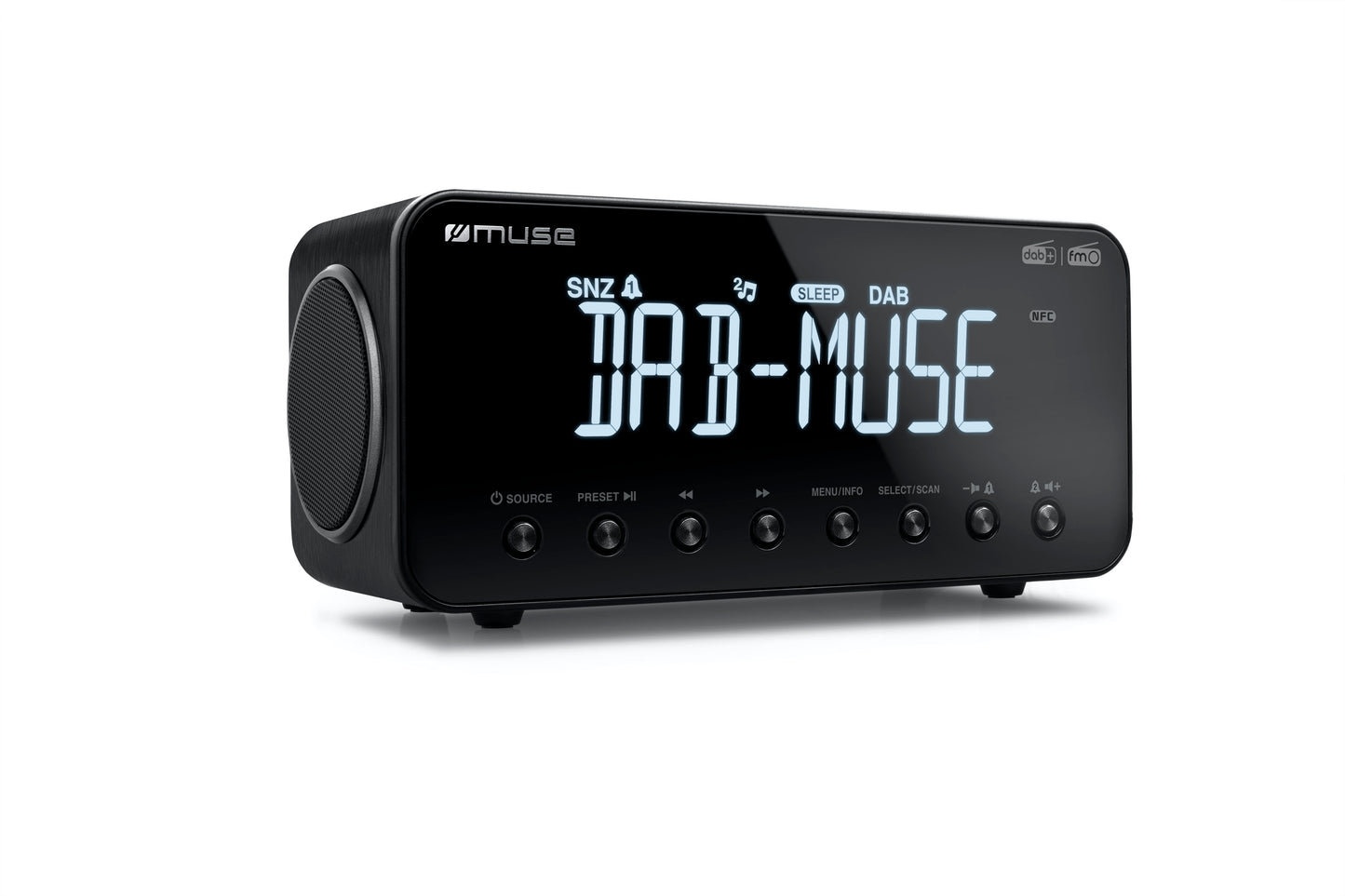 Muse DAB+/FM Clock Radio PLL With Bluetooth - M-196DBT