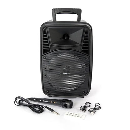 Omega Speaker OG84 20W + 3W Tweeter Karaoke Mic FM BT - OG84B