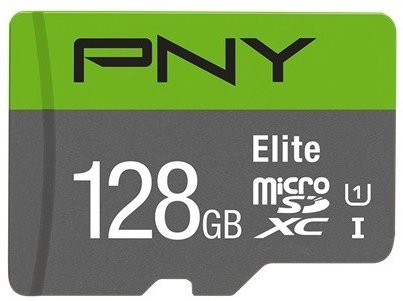 PNY Elite Micro Class 10 - SD 128GB adapter read up to 100 MB/s - P-SDU128V11100EL-GE