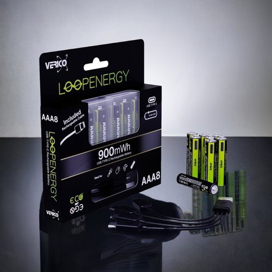 LoopEnergy 8-Pack AAA / Cable included - 1BTOV-A2WECD-NN