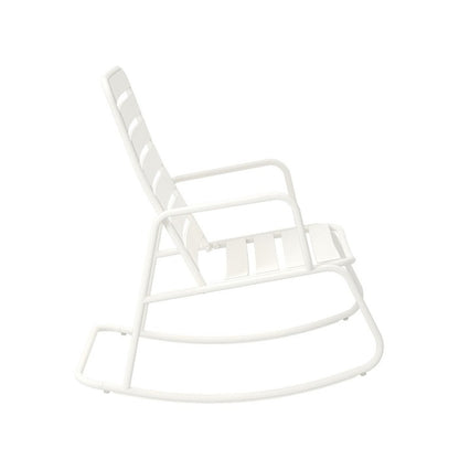 Roberta Outdoor/indoor Metal Rocking Chair-White - 88065WHT1E