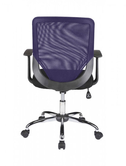 Alphason Atlanta Mesh Chair - Black & Purple - AOC9201-M-PUR