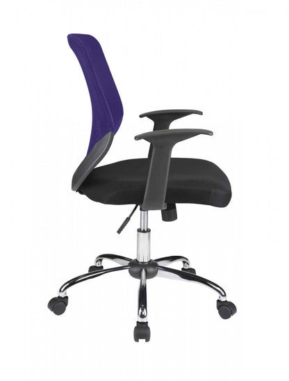 Alphason Atlanta Mesh Chair - Black & Purple - AOC9201-M-PUR